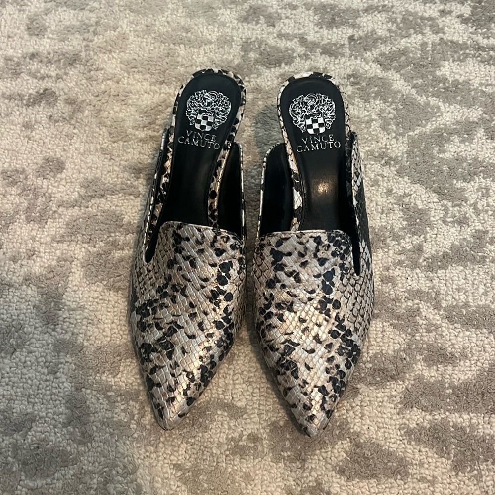 Vince Camino snake skin heels